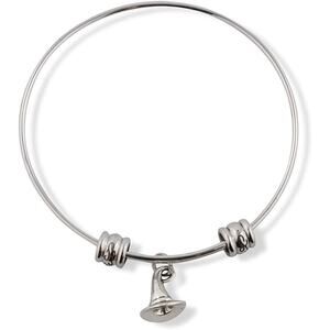 Witch Hat Charm Bangle Bracelet Jewelry